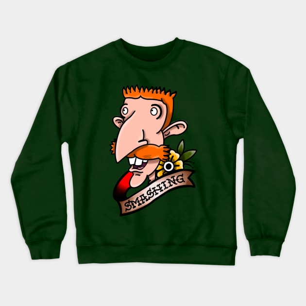 Nigel is Smashing Tonight Crewneck Sweatshirt by freezethecomedian